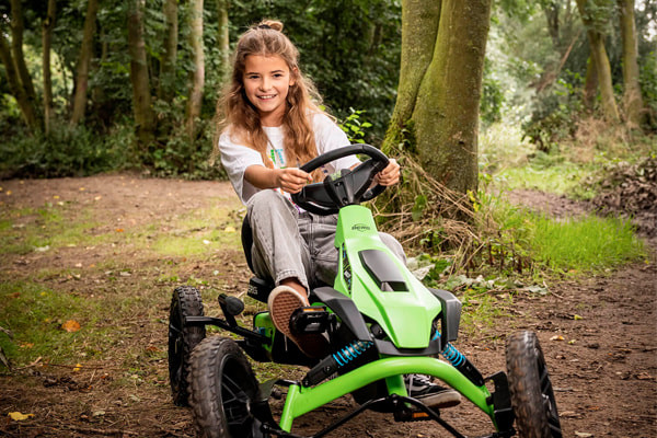 Met schokabsorberende off-road veren