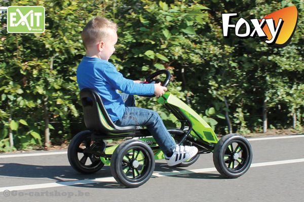 Met de Foxy skelter kunt u zowel vooruit als achteruit rijden.
