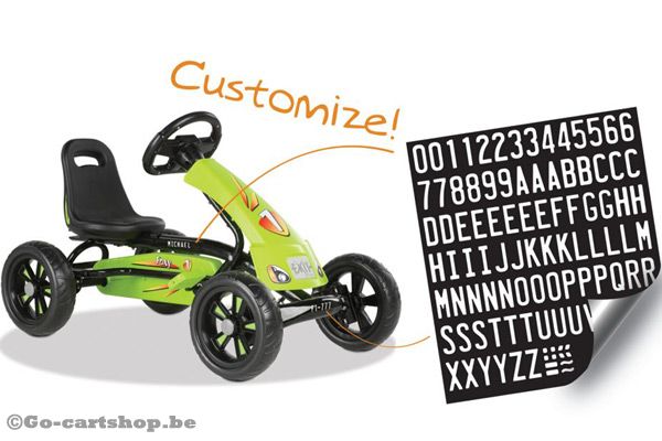 Inclusief stickerset om uw skelter nog persoonlijker te maken.