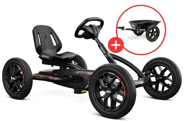 BERG Buddy Black Graphite incl. aanhanger en koppeling