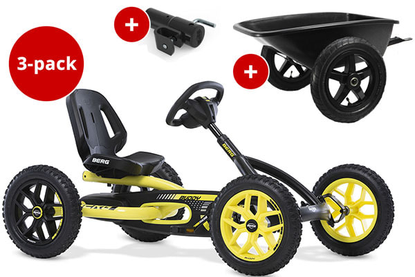 BERG Buddy Cross incl. aanhanger en koppeling