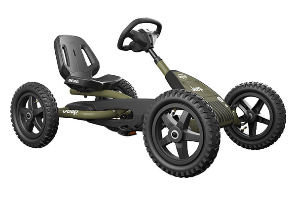 Stoere Jeep Junior skelter met luchtbanden